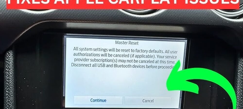 How to Fix Apple Carplay After Factory Reset