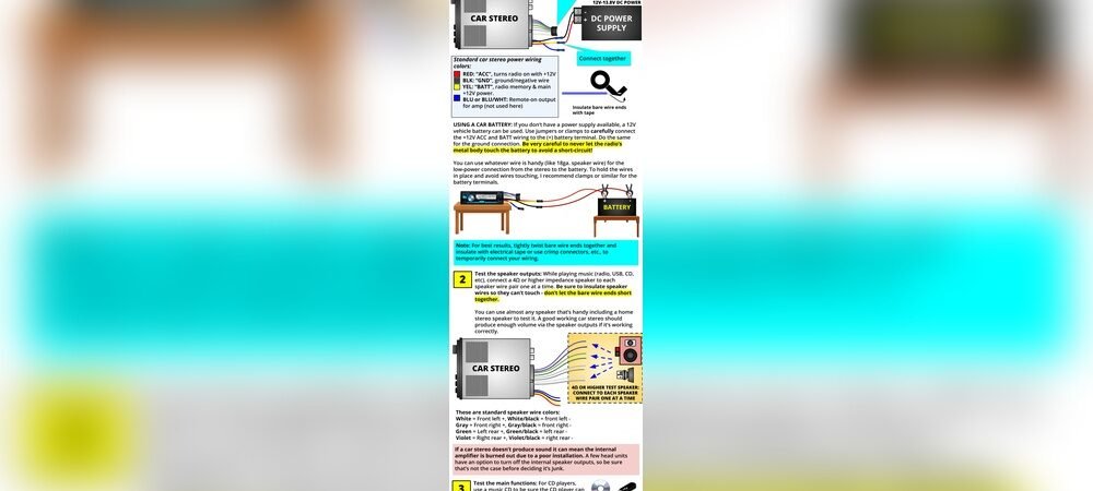 How to Test Car Stereo Wiring