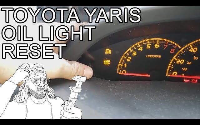 Reset The Maintenance Light On A Toyota Yaris