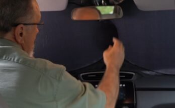 Econour Car Windshield Sun Shade Installation Instructions