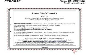 Pioneer Dmh-Wt7600Nex Troubleshooting