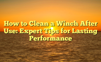 How to Clean a Winch After Use: Expert Tips for Lasting Performance