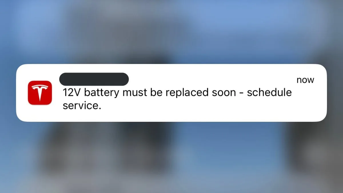 battery warning message