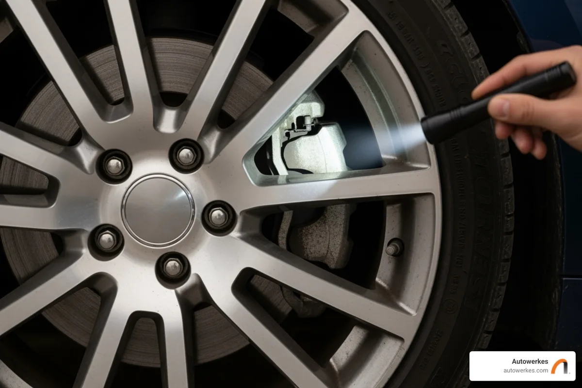brake pad inspection