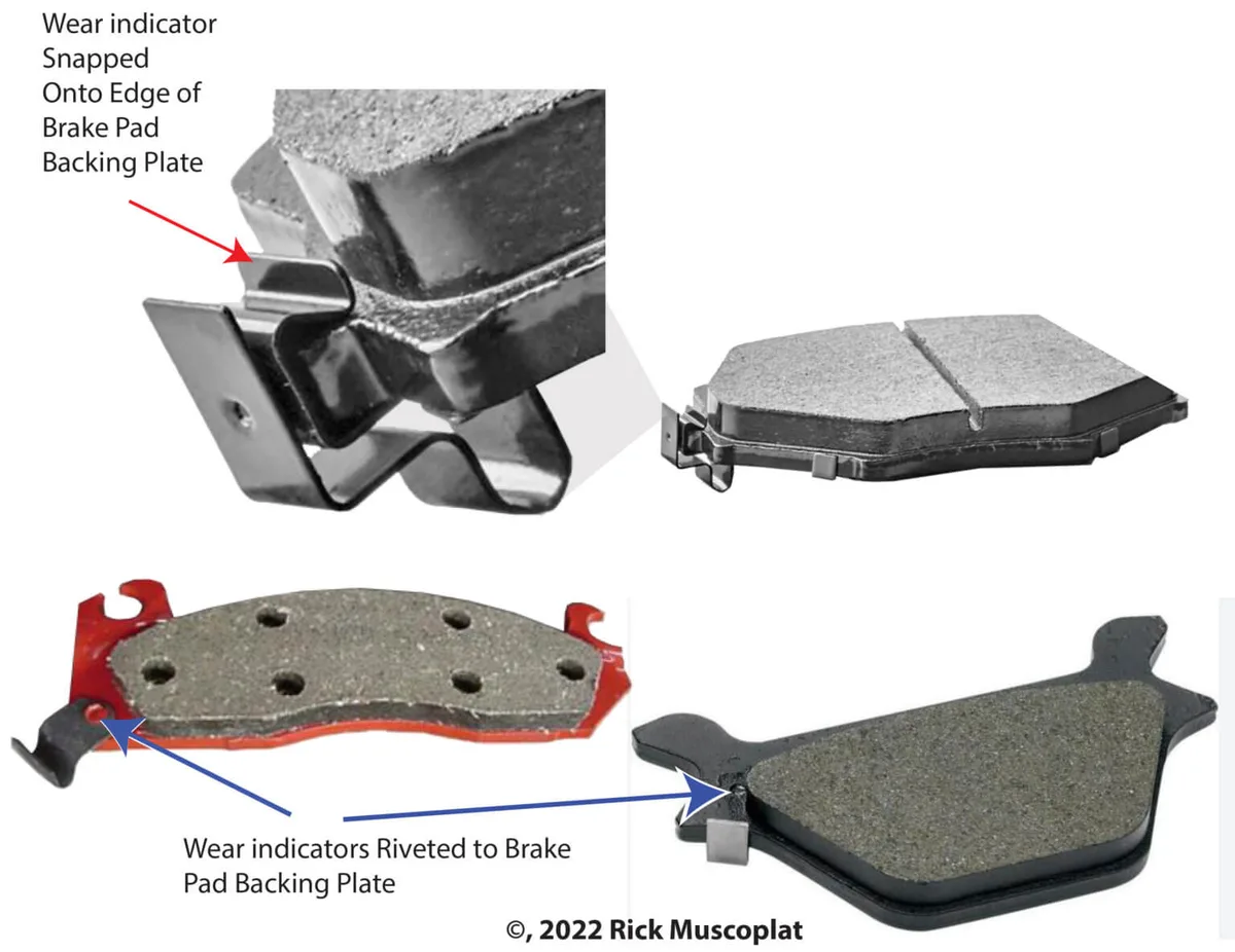 brake pad wear indicators