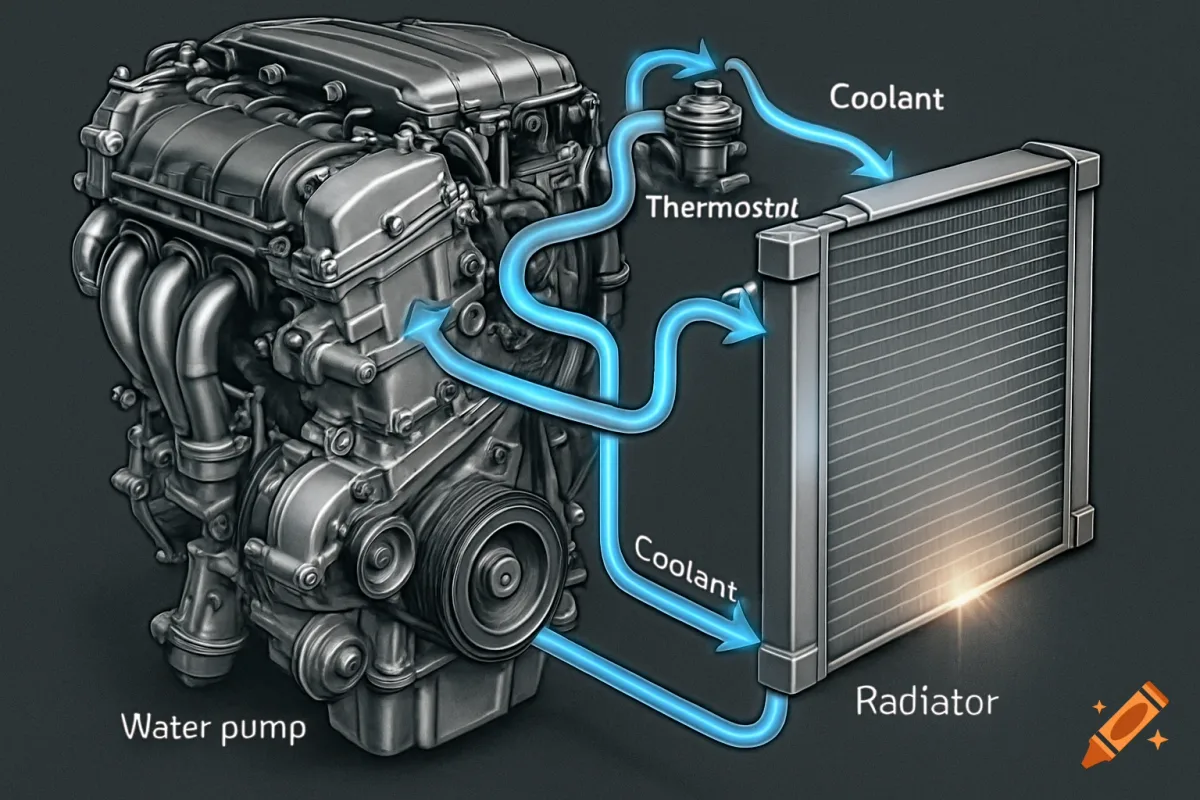 cooling system diagnostic flow