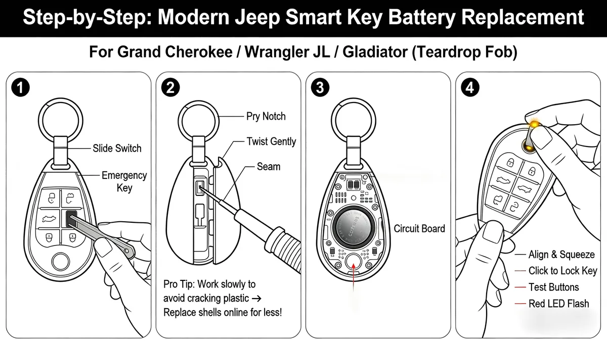 CR2032 key fob battery