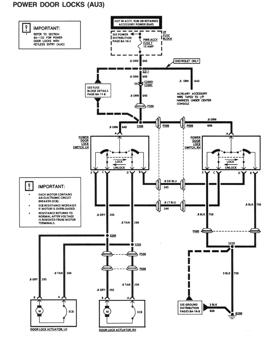 door lock wiring harness