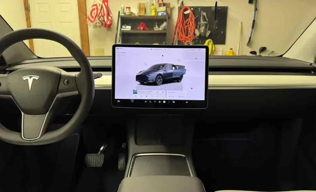 frozen screen while driving