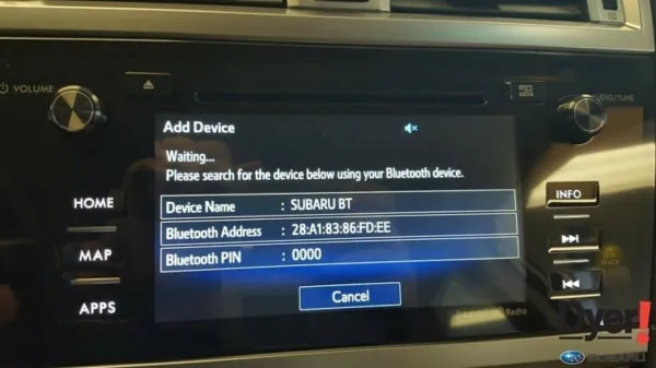 head unit pairing memory reset
