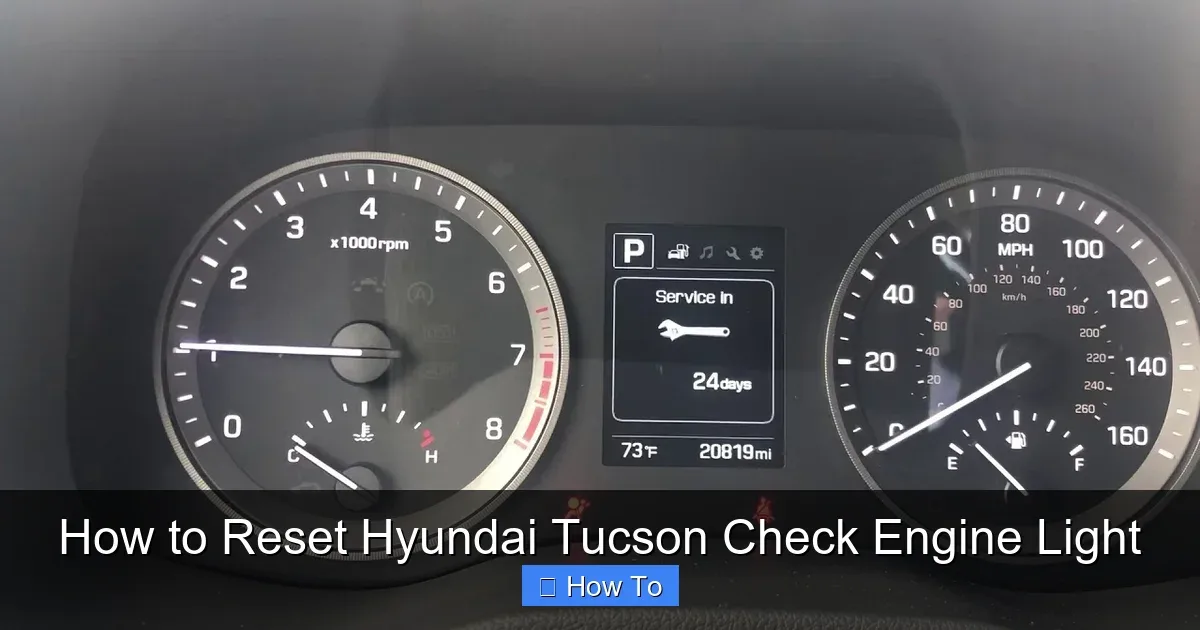 Hyundai Tucson check engine light