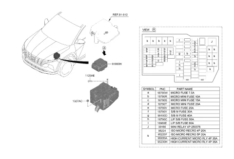 Hyundai Tucson rear hatch wiring harness