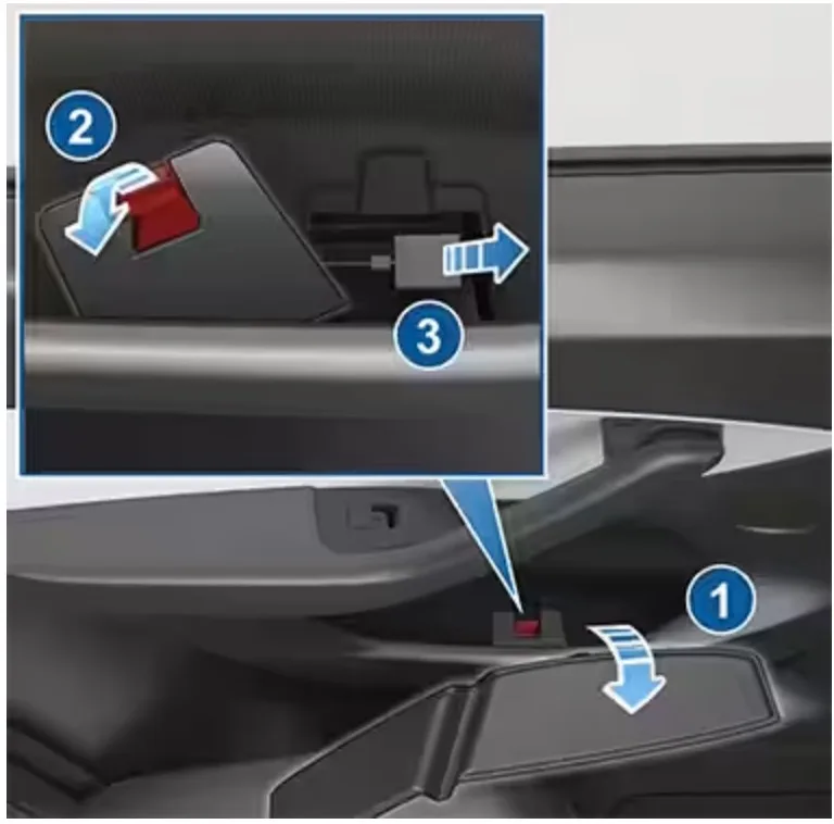 interior manual door release