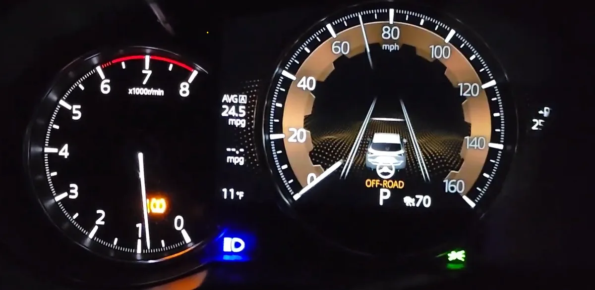 Mazda CX-5 tire pressure light