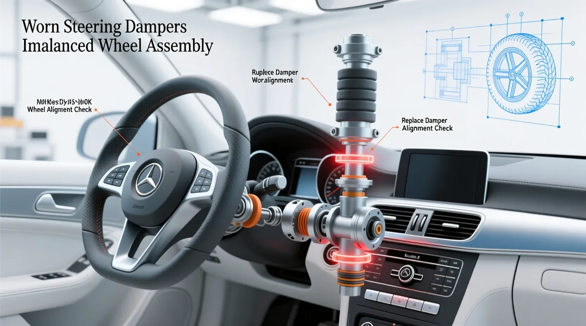 Mercedes C-Class steering wheel shaking