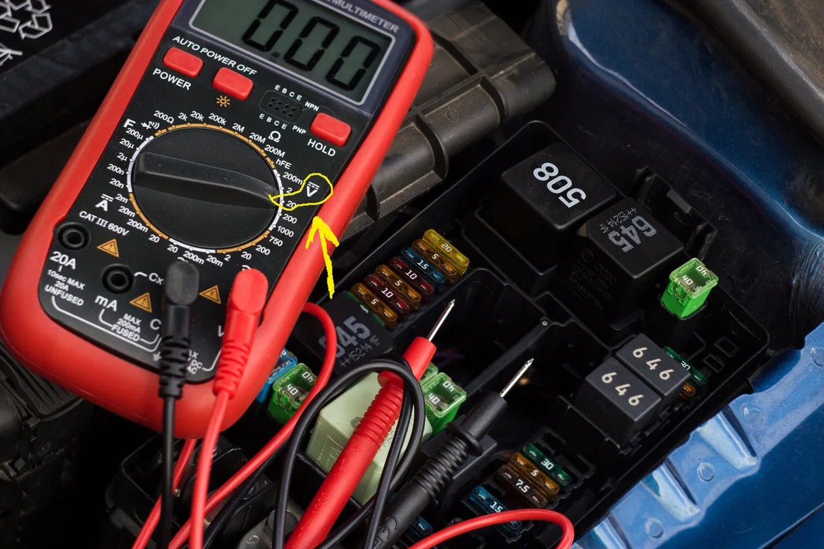 multimeter voltage test