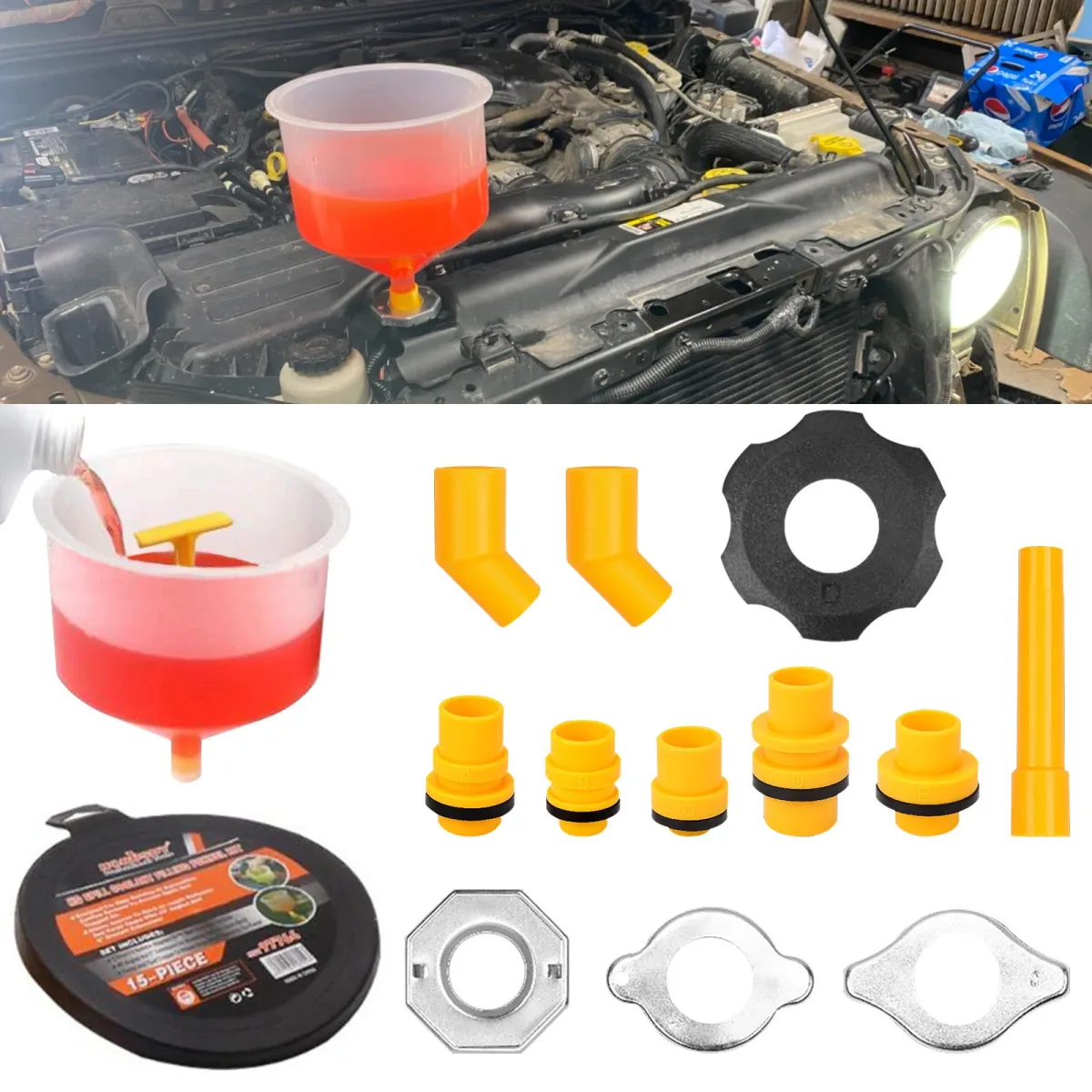Subaru coolant bleed funnel