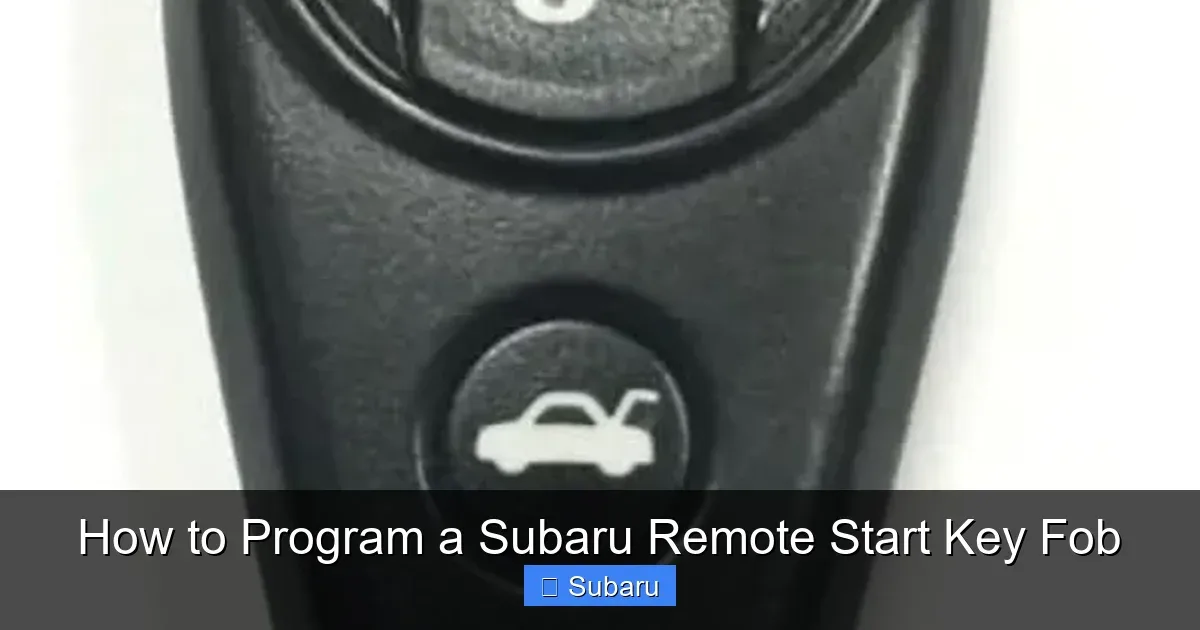 Subaru push-button start