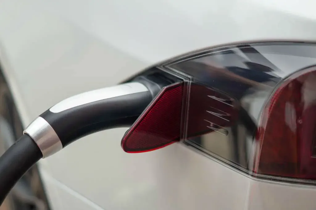 Tesla charge port status light