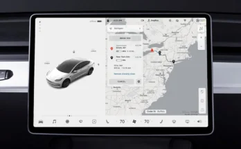 Tesla in-car Trip Planner