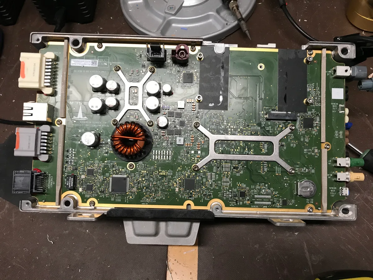 Tesla MCU hardware