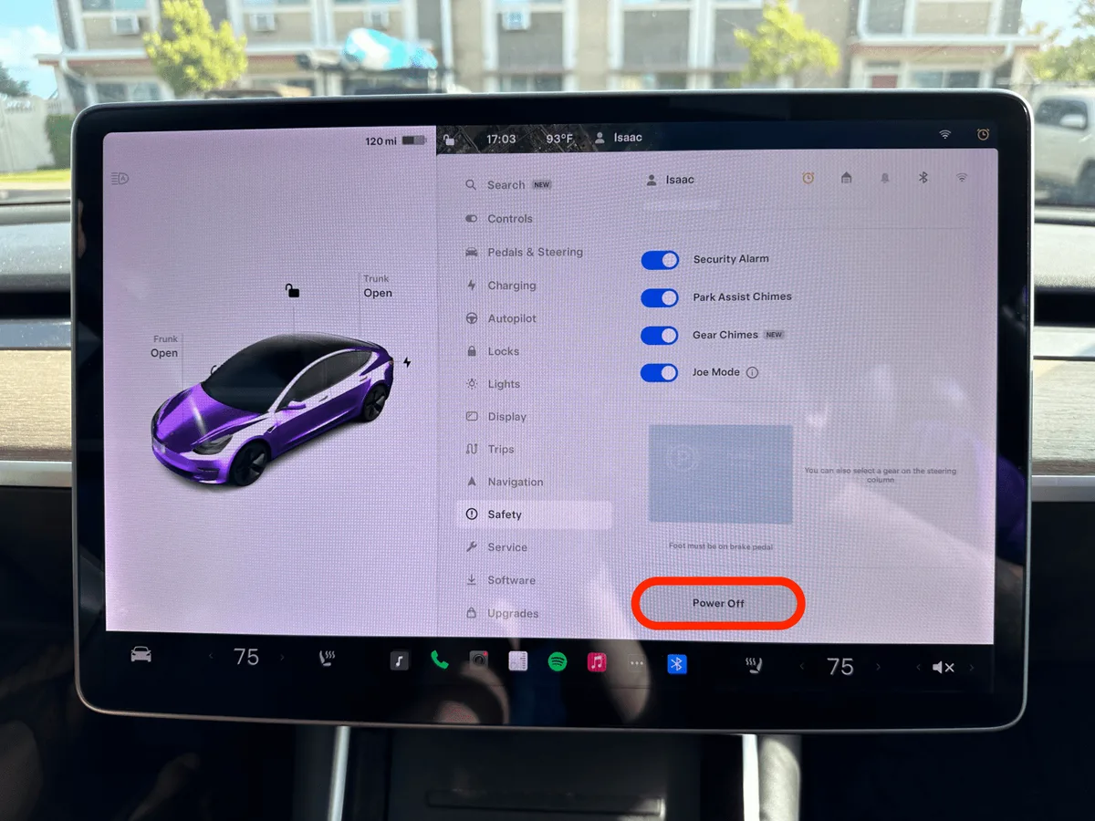 Tesla Model 3 reboot
