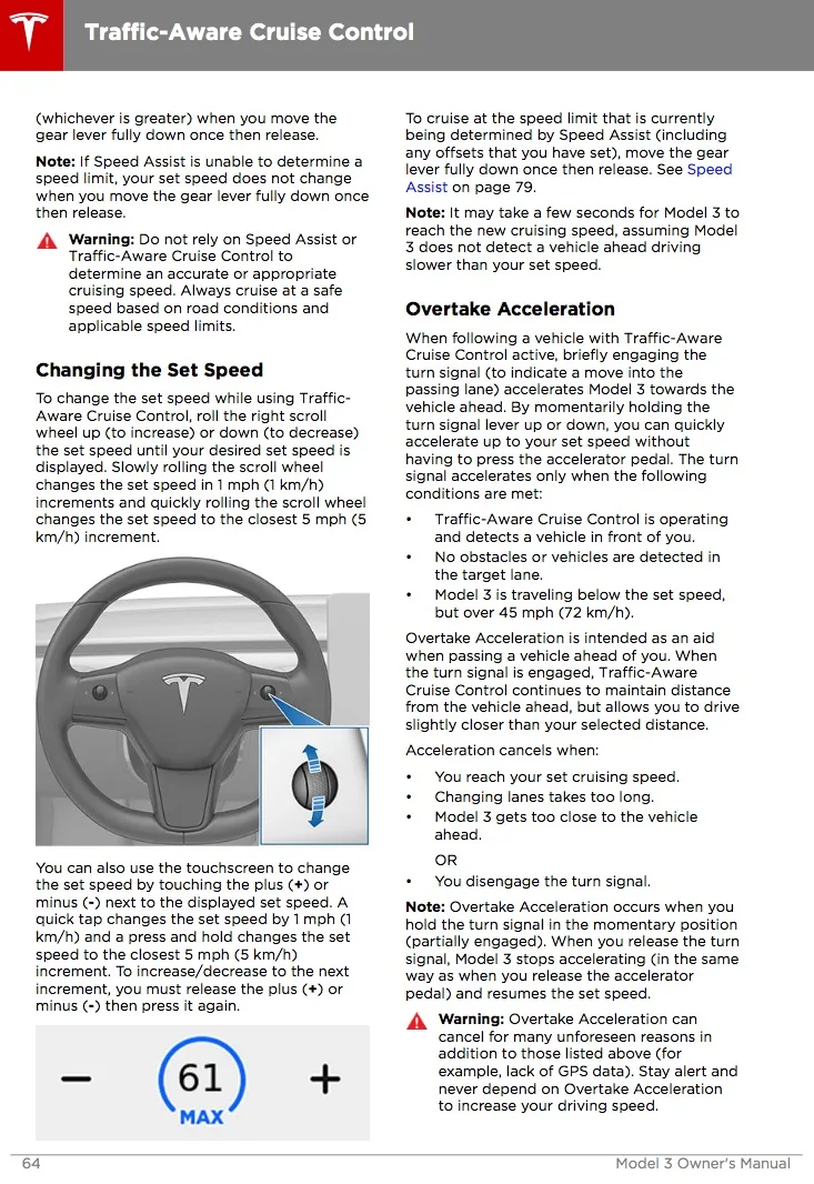 Tesla Model 3 scroll wheel reboot
