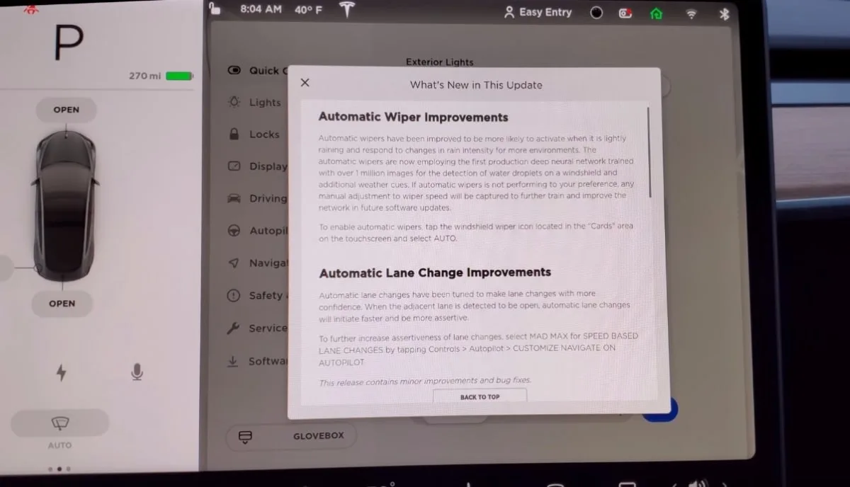 Tesla Model 3 software update problem