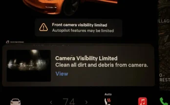 Tesla Model Y camera problem