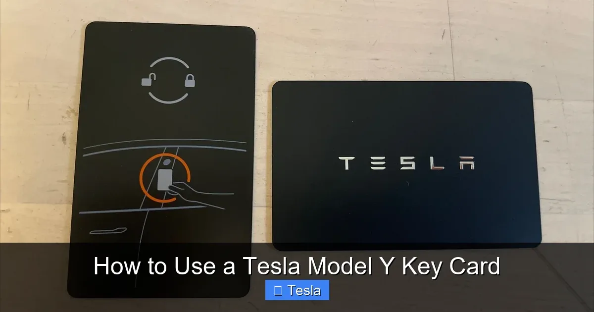 Tesla Model Y key card problem