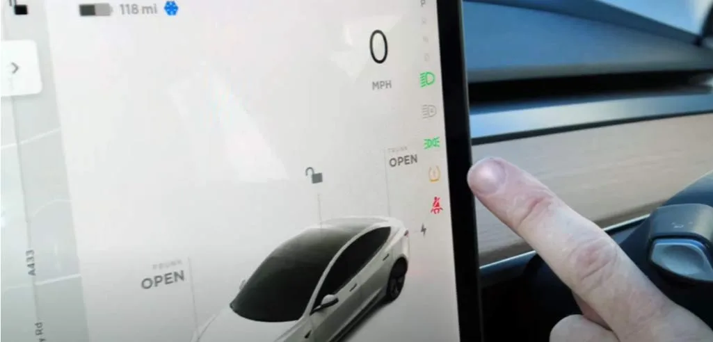Tesla Model Y tire pressure problem