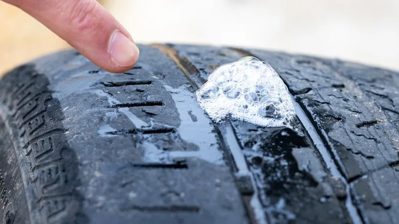 tire puncture slow leak