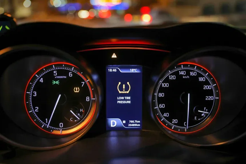 TPMS flashing vs steady warning light